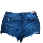 Sofia Vergara Jeans Chi Stretch High Rise Shortie Shorts Sz 20 Distressed Photo 1