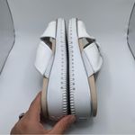 Paul Green  Women Tiki Slide Sandal white leather platform size UK 7.5 US 10 1299 Photo 5