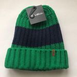 Eddie Bauer NWT  Green And Navy Stripes Beanie Photo 0