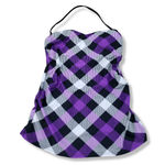 Hobie Top Size Large Swimwear Halter Bikini Top Padded Beachwear Plaid Stripes Checkered Photo 0