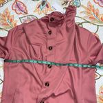 JustFab  size XL lightweight jacket cowl neck button down blush pink with pockets Photo 2