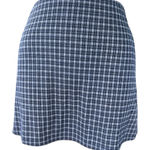 Urban Outfitters  School Girl Shepard Check Blue Mini Skirt Size S Dark Academia Photo 0