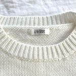 12th Tribe 01 White Black Contrast Stripe Ribbed Varsity Sweater S (Oversized) Photo 5