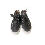Frye  Gia Low Lace Leather Sneakers Black Size 8M  Casual Photo 4