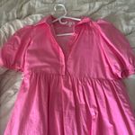 TCEC Pink Puff Sleeve Dress Photo 2