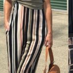 Wild Fable Striped suspender style jumpsuit Photo 0