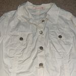 XCVI Wearables Raw Edge Poplin Lightweight Safari Jacket Ginger Root Small Photo 3