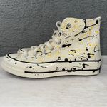 Converse Shoes Womens 7 Mens 5 Off-White Paint Splatter Chuck 70 Hi Sneakers NEW Photo 7