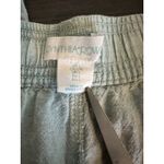 Cynthia Rowley  Capri Pants‎ Womens Linen Wide Leg Pull On Beachy Blue Chambray L Photo 2