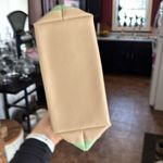 Estée Lauder Green and Tan Canvas Clutch / Cosmetic Bag  Photo 6