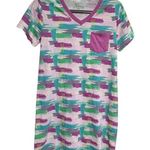 Natural Reflections  Sleep Shirt Nightgown Size Small V Neck Short Sleeve NWT Photo 0