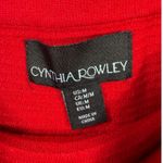 Cynthia Rowley  Red A-Line Ribbed Skirt Size Medium Women's Stretch Waist Photo 4