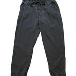 Bella Dahl Ruffle Drawstring Waistline Pull On Cropped Pant Frayed Hem, … Photo 2