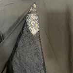 Stem & Vine Black Lace Open Split Back Blouse Women Sz M Size M Photo 2