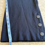 CAbi ‎ Keen Kick Flare Crop Pants 12 Classic Navy Ponte Stretch Ankle Button Photo 4