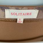 Solitaire Anthropologie  Women’s Faux Suede Open Front Floral Cardigan Photo 2