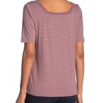 Susina Square Neck Striped Tshirt L Size L Photo 1