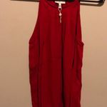Joie NWOT Gorgeous Red  Silk Tank Top Shirt M Photo 2