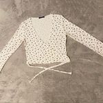 Brandy Melville Coco Floral Wrap Top Long Sleeve Photo 4