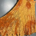 Sol Crochet Tie Dye Maxi Skirt Long Flowy Boho Hippie Orange Women’s Size XL Photo 2