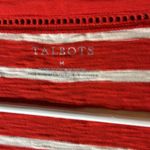 Talbots  100% Cotton Square Neck Top with eyelet detail at neckline, Medium Photo 2