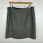 Talbots  Womens Diamond Print Wool Skirt Sz 14P‎ | Office Career Neutral Classic Photo 4