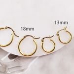Set Of 2 Pair Sterling Silver Huggies In Gold Plating Photo 0