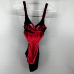 L Space Rita One Piece Swimsuit Scoop Neck Cutout Back Reversible Navy Pink 8 Blue Photo 5