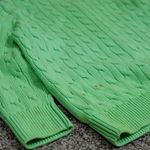 Ralph Lauren Vintage  Women's Green Cable Knit Cotton Cardigan Sweater Size M Photo 13