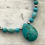 Big round turquoise earrings Photo 4