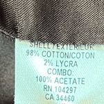 Milly New York Short Trench Coat Brown Belted Gold Button Closure Size 6 Solid Photo 6