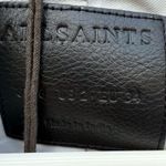 ALLSAINTS  Cloud Grey white Leeather Suede Dalby Mix Moto Jacket size 2 Photo 1