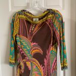 iCe Bold Multicolor Boat Neck 3/4 Sleeve Dress 4 Photo 4