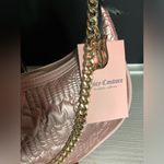 Juicy Couture  Dusty Blush Half Moon Quilted Crossbody Bag w Coin Purse NWT Gold Photo 1