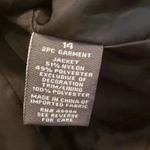 Dress Barn  Glittery 3/4 Sleeve Jacket Blazer Women’s Size 14 Black Silver Evening Photo 6