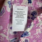 Talbots  Classic Cotton Shirt Magic Floral  Large Button Down‎ Preppy Lightweight Photo 5