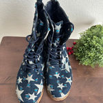 Dirty Laundry  Stars  Lightly Distressed  Wmns Combat Boots~9 Photo 1