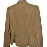 Anne Klein 2 piece pantsuit tan with cute ruffles on one side of lapel! New! Photo 5