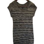 H&M Cozy Sweater Dress Gold Black Metallic XS Photo 1