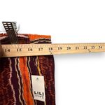 NWT LILI Sport Women Striped Wide Leg Pants Black/Orange Size 1X Vacation Party Orange Photo 6