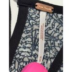 Free People ‎ Black White Print Sleeveless Tank Top Button Side Tie Back Medium Photo 1