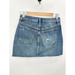 Free People Denim A-Line Dark Wash Blue Button Fly Skirt Women's Size 25 Photo 1