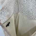 NWT Marina Taupe Lace‎ Metallic Shimmer Illusion A Photo 5