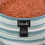 Rafaella Women’s  Crochet Style Tank Top Blue Hues Size Medium Beach Striped Photo 2