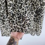 Walter Baker NEW  Tiered Ruffle Skirt Dusty Olive Leopard Print Size 4 Photo 3