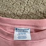 Champion  Women’s Reverse Weave Pink Cropped Crew Neck Photo 2