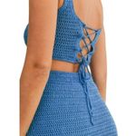 Mable Blue Skies Crochet Crop Top and Skirt Set Blue Size Large NWT Photo 4