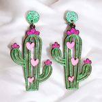 Cactus with pink hearts‎ acrylic CLIP Photo 8