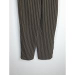 Aritzia  Babaton Olive Green & White Striped Modesto Pinstripes Pants Women's 4‎ Photo 8