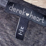 Derek Heart  Black Long Sleeve Tee shirt top Photo 1